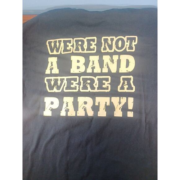 Flaming Longhorn Skull Borderline T-Shirt Western Rodeo Band Party Red Black - Picture 6 of 7